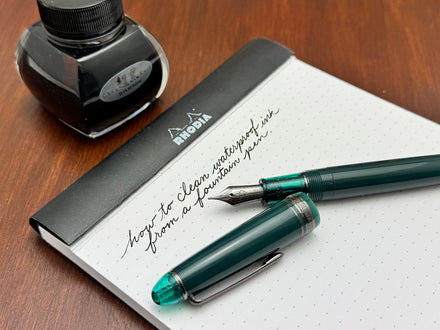 How to Clean Waterproof Ink from a Fountain Pen