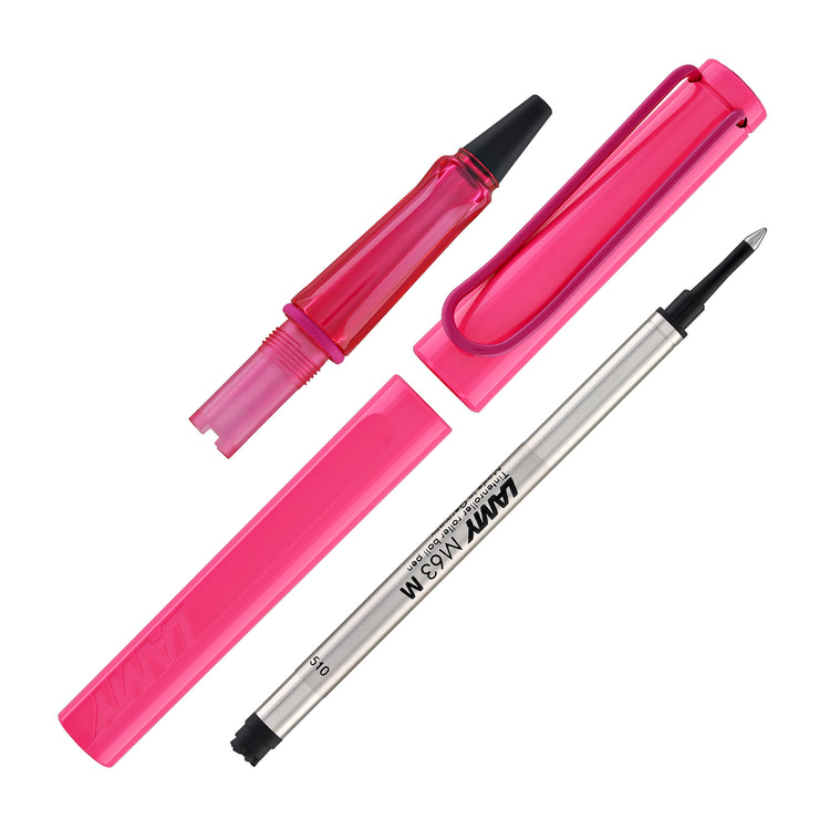 Lamy Safari Rollerball Pen in Neon Pink