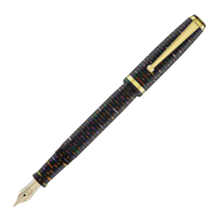 Magna Carta MAG 650 Fountain Pen in Cosmic Pixel - 14kt Gold Flex Nib