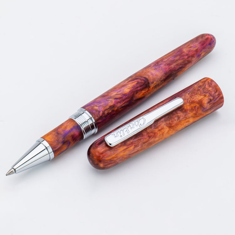 Conklin Streamline Rollerball Pen in Matte Sunset Medley with Chrome Trim - Limited Edition