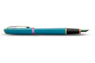 Parker Meridian Fountain Pen in Teal Lacquer with Rainbow Trim