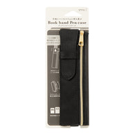 Midori Book Band Pen Case for B6 to A5 in Black