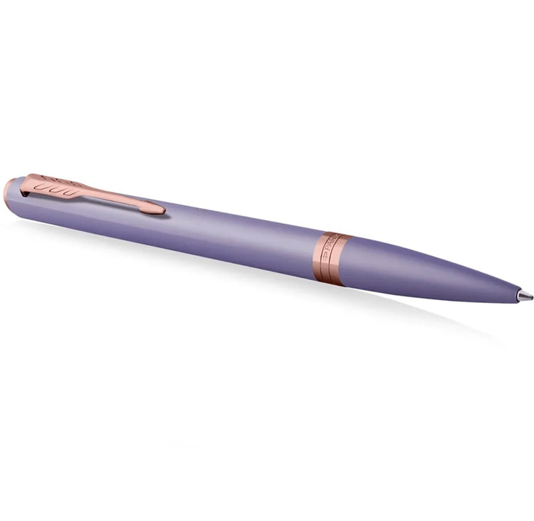 Parker Meridian Ballpoint Pen in Lilac Lacquer with Pink Gold Trim