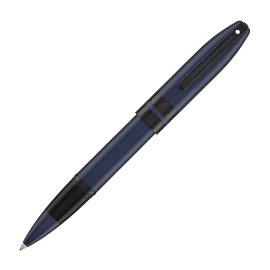 Sheaffer Icon Rollerball Pen in Matte Blue Lacquer with Black PVD Trim