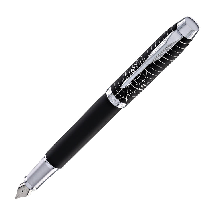Parker IM Premium Fountain Pen in Legacy of Flight with Chrome Trim - Fine Point