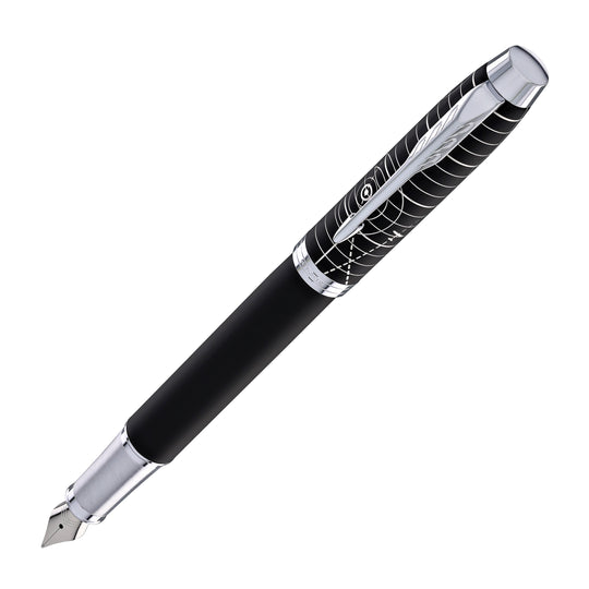 Parker IM Premium Fountain Pen in Legacy of Flight with Chrome Trim - Fine Point