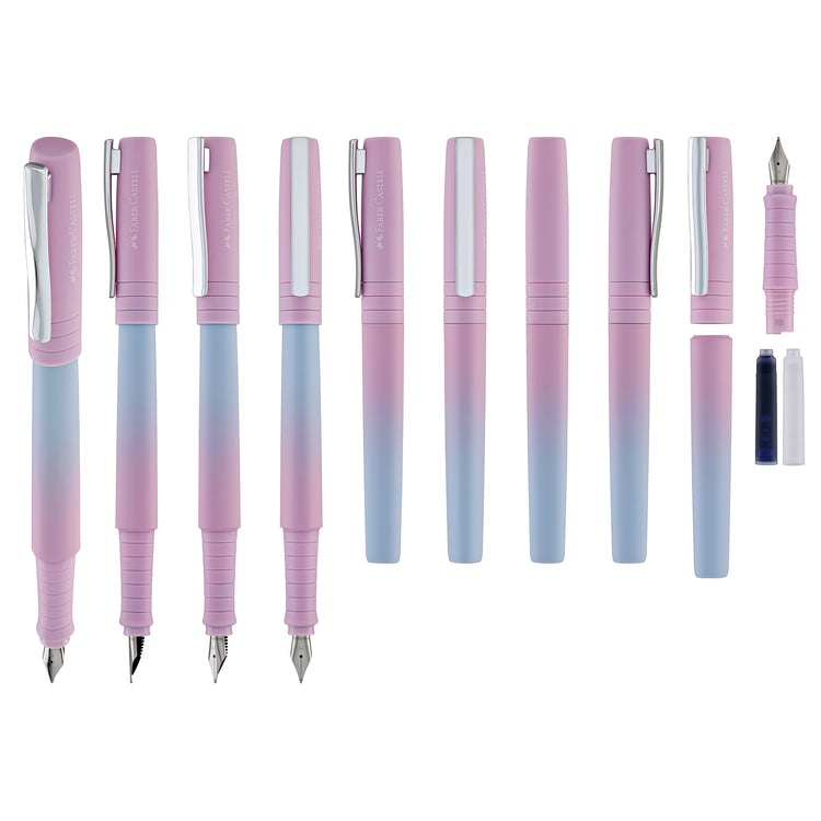 Faber-Castell Poly Flow Fountain Pen in Blushing Sky