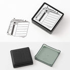 Midori Paintable Stamp Pre-Inked in Book
