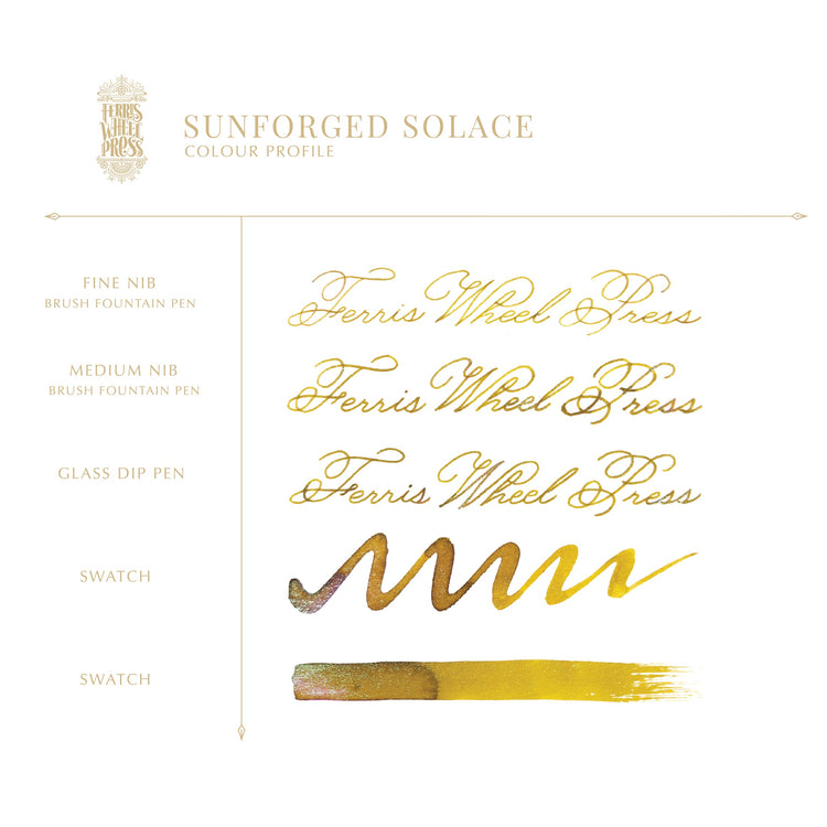 Ferris Wheel Press Bottled Ink in Sunforged Solace