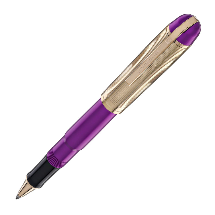 Wahl Eversharp Skyline Rollerball Pen in Royal Purple with Rose Gold Trim