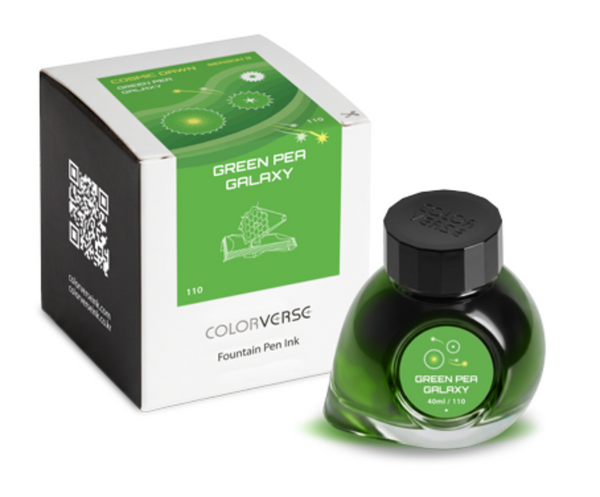 Colorverse Season 9 Cosmic Dawn Bottled Ink in Green Pea Galaxy- 40mL