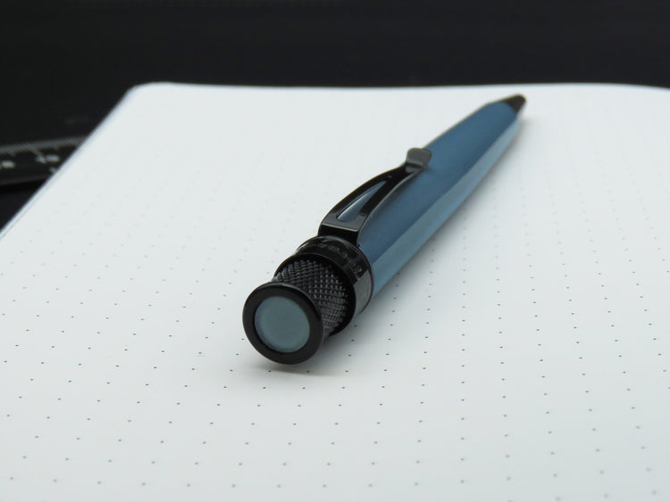 Retro 51 Tornado Stealth Lacquer Rollerball Pen in Slate Blue