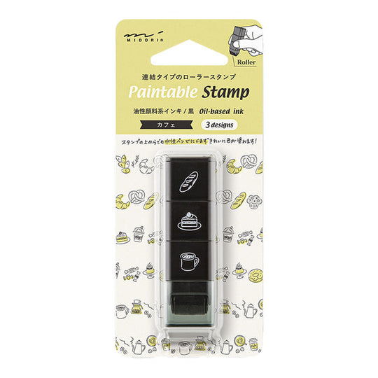 Midori Paintable Roller Stamp in Cafe