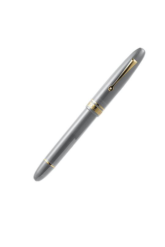 Omas Ogiva Fountain Pen in Grigio with Gold Trim - 14K Gold