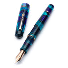 Leonardo Momento Zero Grande Fountain Pen in Luna with Rose Gold Trim
