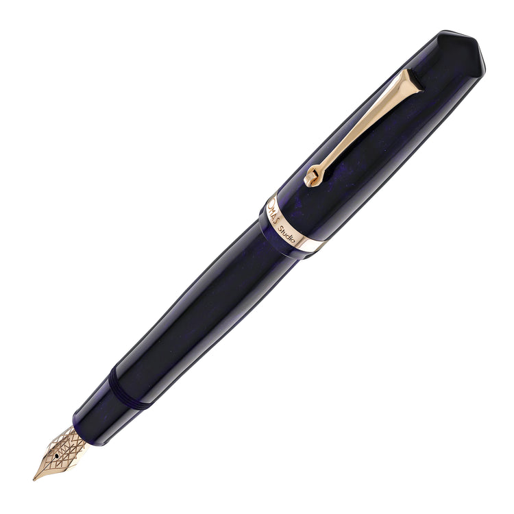 OMAS Studio Fountain Pen in Ametista Profondo with Rose Gold Trim