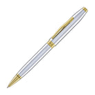 Cross Foundry Ballpoint Pen in Polished Chrome with PVD Gold Appointments