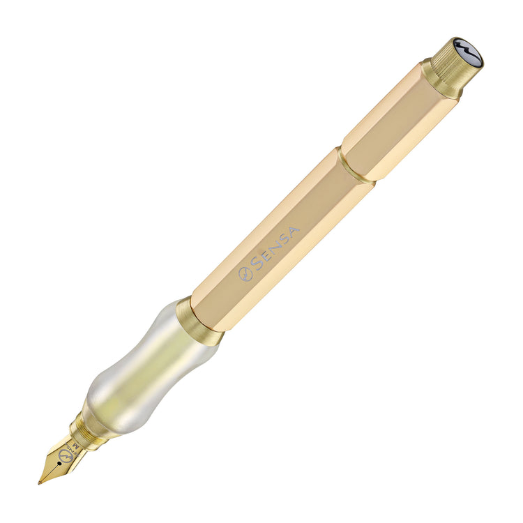 Sensa Sensagraph Fountain Pen in Antique Brass