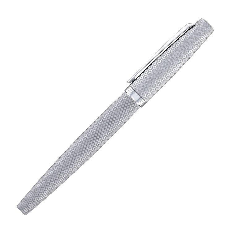Diplomat Viper Rollerball Pen in Silver Guilloche