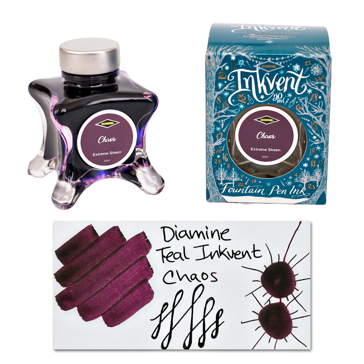 Diamine Inkvent Teal Edition Extreme Sheen Bottled Ink in Chaos - 50 ml