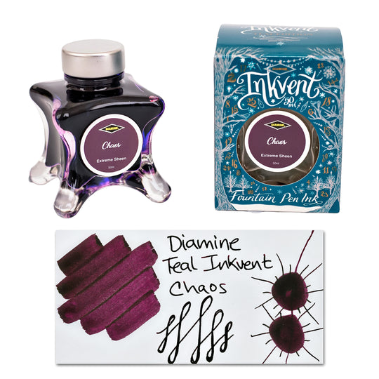 Diamine Inkvent Teal Edition Extreme Sheen Bottled Ink in Chaos - 50 ml