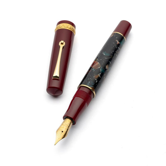 Leonardo Momento Zero Fountain Pen in Dolcevita Marmo Pompei