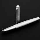 Diplomat Viper Fountain Pen in Silver Guilloche - Fine/Medium Nb