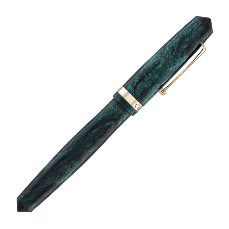 OMAS Studio Fountain Pen in Smeraldo Elegante with Rose Gold Trim