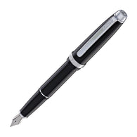 Cross Lume Fountain Pen in Obsidian Black with Polished Chrome Appointments - Medium Nib
