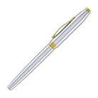 Cross Foundry Rollerball Pen in Polished Chrome with PVD Gold Appointments
