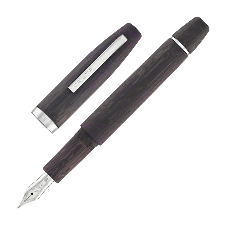 Scribo Flow Fountain Pen in Armonia with Platinum Trim