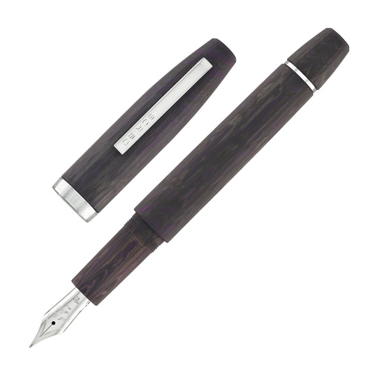 Scribo Flow Fountain Pen in Armonia with Platinum Trim