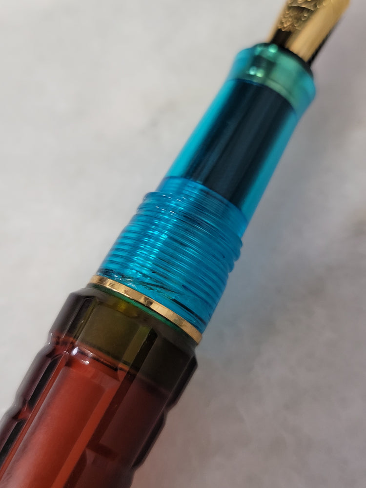 Misfit Item 0005 Benu Tessera Fountain Pen in Ribbon Turquoise - Fine