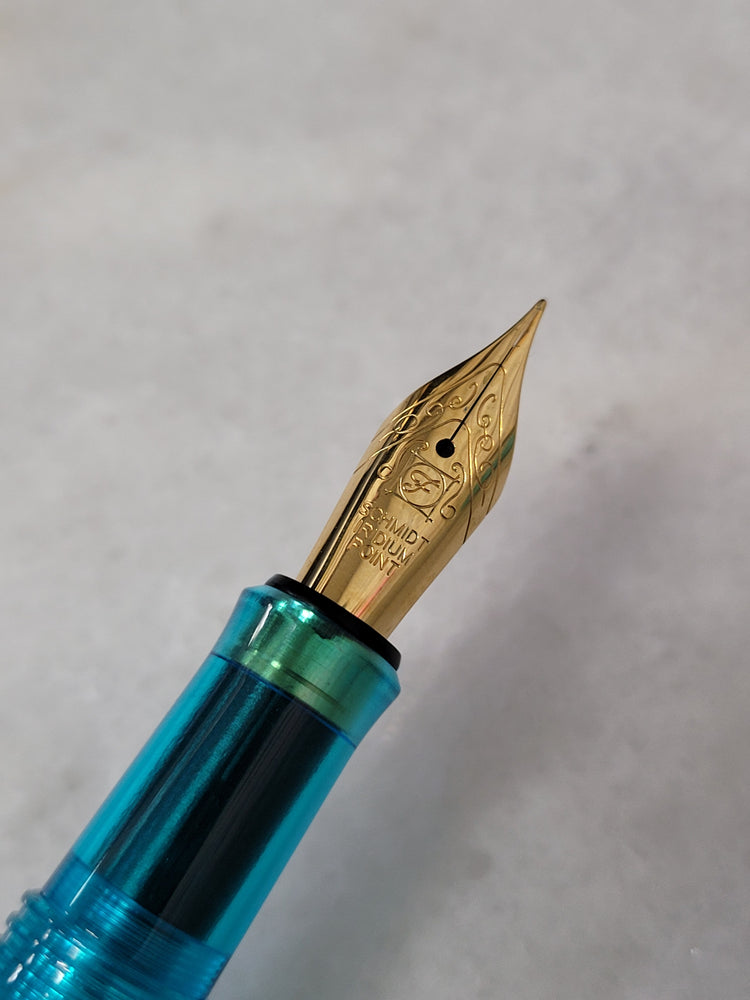 Misfit Item 0005 Benu Tessera Fountain Pen in Ribbon Turquoise - Fine