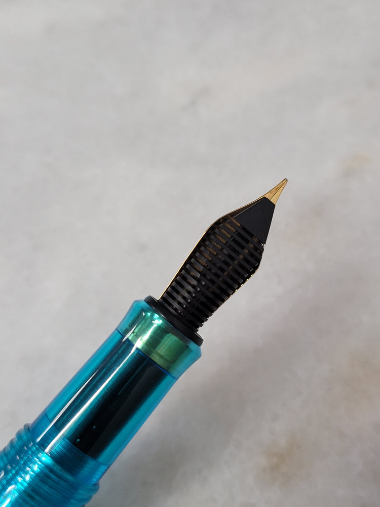 Misfit Item 0005 Benu Tessera Fountain Pen in Ribbon Turquoise - Fine