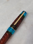 Misfit Item 0005 Benu Tessera Fountain Pen in Ribbon Turquoise - Fine