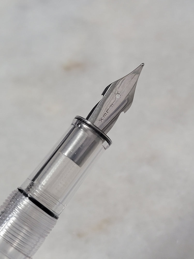 Misfit Item 0008 Monteverde Monza ID Fountain Pen Set in Clear - Flex Nib