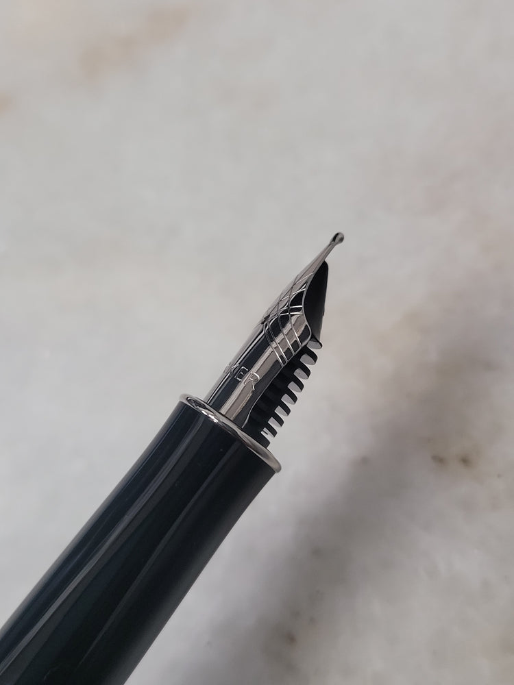 Misfit Item 0009 Parker Sonnet Fountain Pen in Metal and Blue Lacquer with Palladium Trim - Medium Point