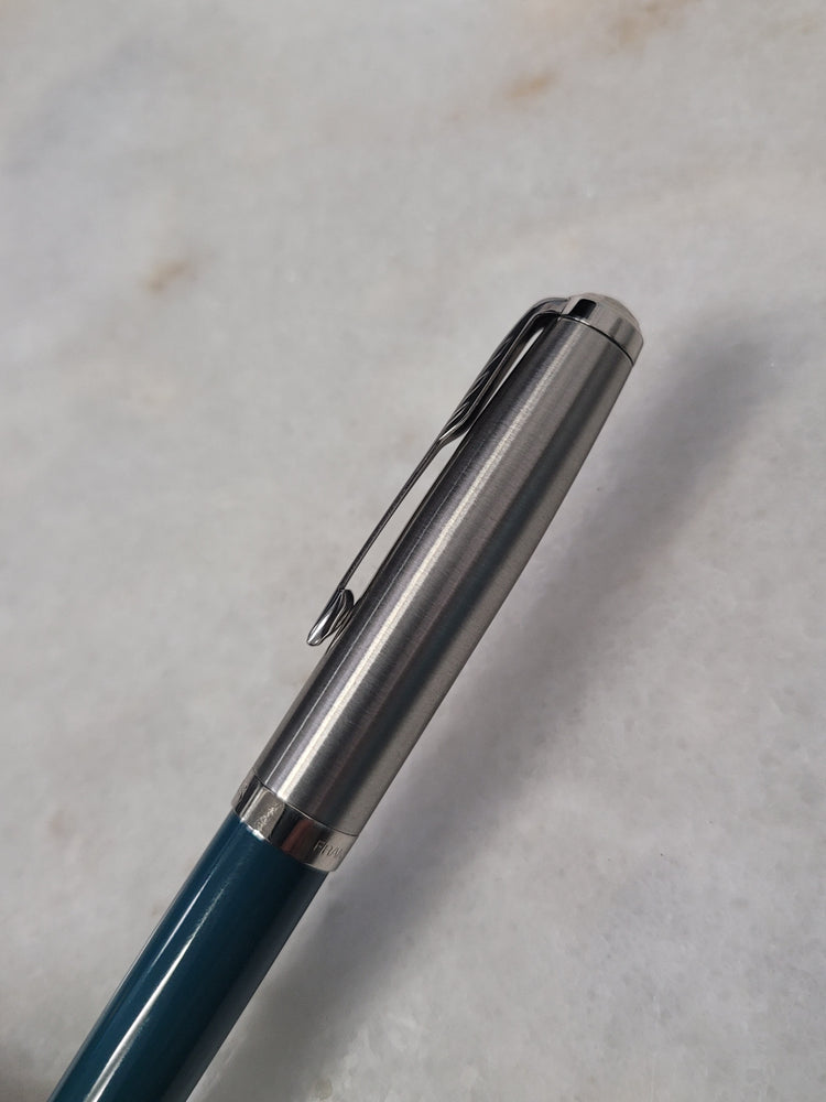 Misfit 0011 Parker 51 Fountain Pen in Teal with Chrome Trim - Fine Point