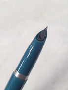 Misfit 0011 Parker 51 Fountain Pen in Teal with Chrome Trim - Fine Point