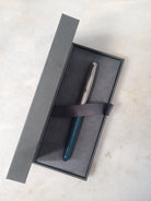 Misfit 0011 Parker 51 Fountain Pen in Teal with Chrome Trim - Fine Point