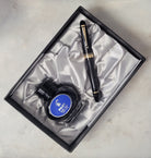 Misfit 0022 Pilot Custom 823 Fountain Pen in Smoke with Gold Trim - 14K Gold Broad Point