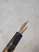 Misfit 0028 Pilot Custom 823 Fountain Pen in Amber with Gold Trim - 14K Gold Signature Nib