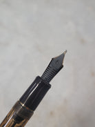 Misfit 0028 Pilot Custom 823 Fountain Pen in Amber with Gold Trim - 14K Gold Signature Nib
