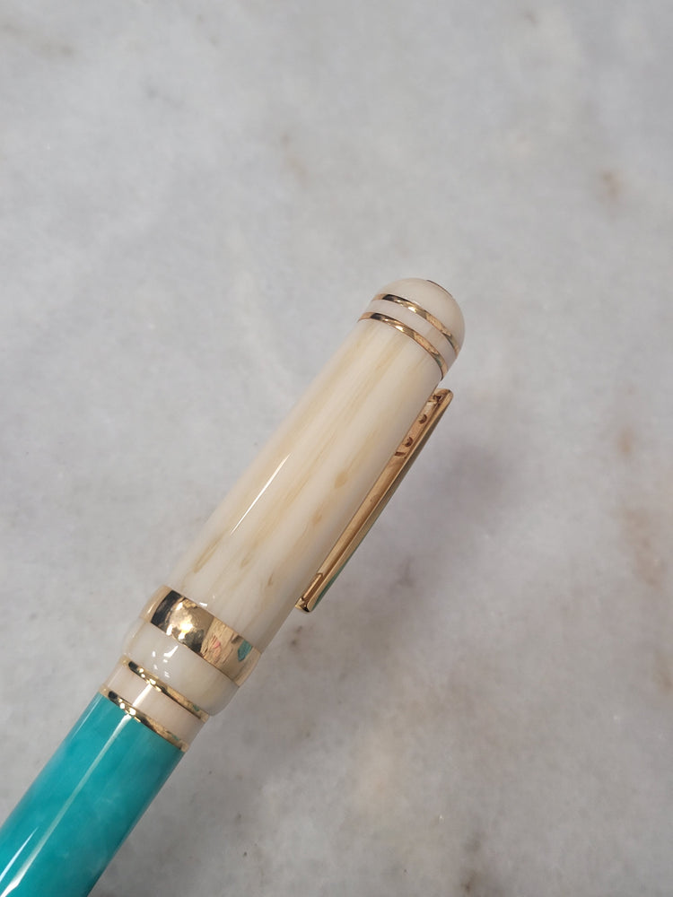 Misfit Item 0035 Laban Rollerball Pen in Aqua Lagoon