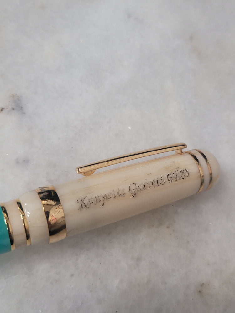 Misfit Item 0035 Laban Rollerball Pen in Aqua Lagoon