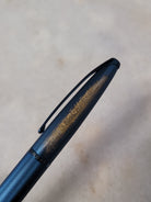 Misfit Item 0054 Cross ATX Ballpoint Pen in Sandblasted Dark Blue PVD with Etched Diamond Pattern