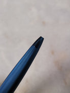 Misfit Item 0054 Cross ATX Ballpoint Pen in Sandblasted Dark Blue PVD with Etched Diamond Pattern