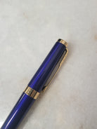 Misfit Item 0058 Parker Ingenuity Ballpoint Pen in Blue with Gold Trim