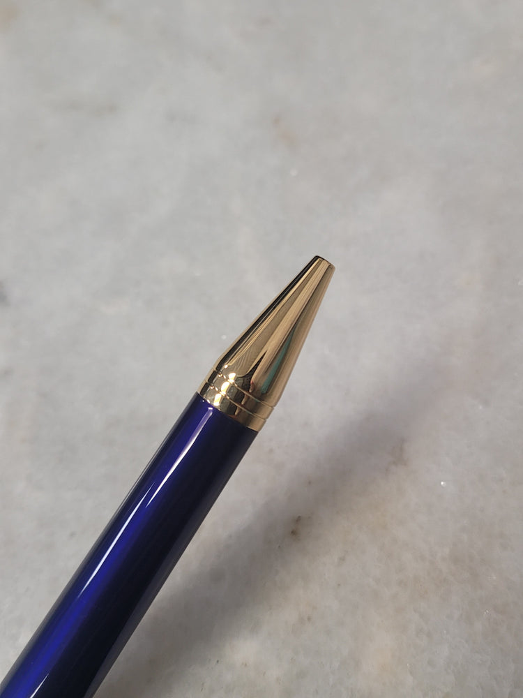 Misfit Item 0058 Parker Ingenuity Ballpoint Pen in Blue with Gold Trim